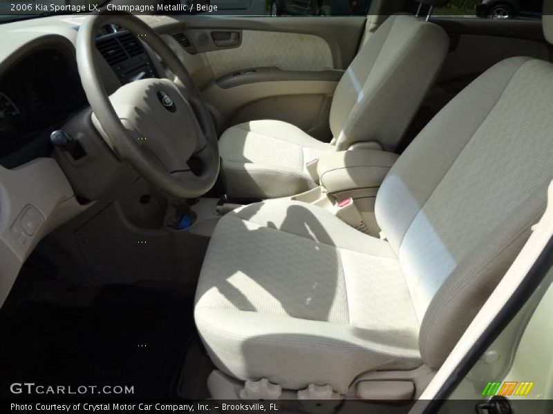 Champagne Metallic / Beige 2006 Kia Sportage LX