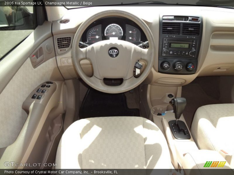 Champagne Metallic / Beige 2006 Kia Sportage LX