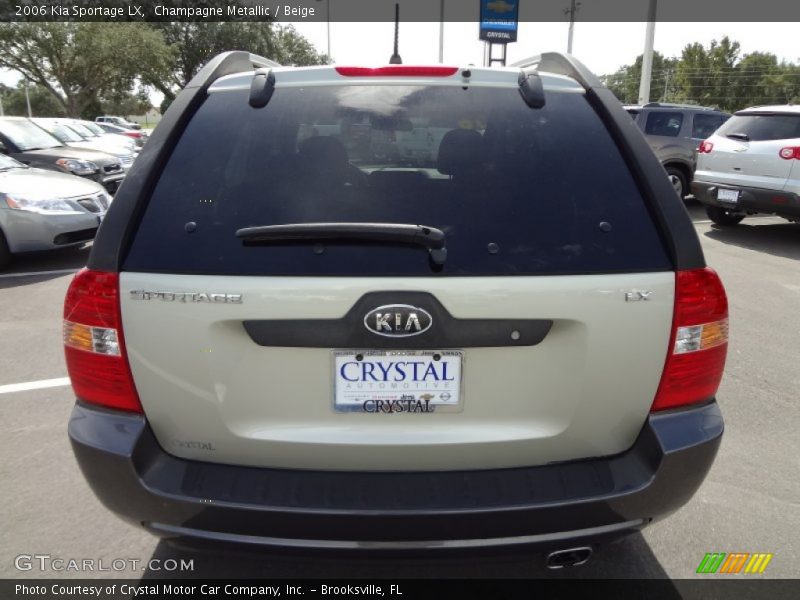 Champagne Metallic / Beige 2006 Kia Sportage LX