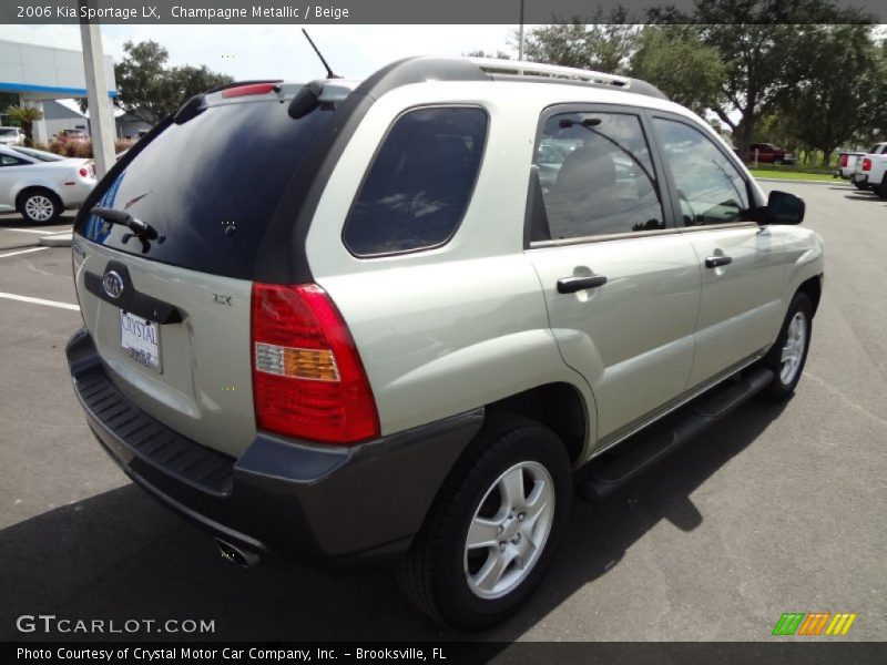 Champagne Metallic / Beige 2006 Kia Sportage LX