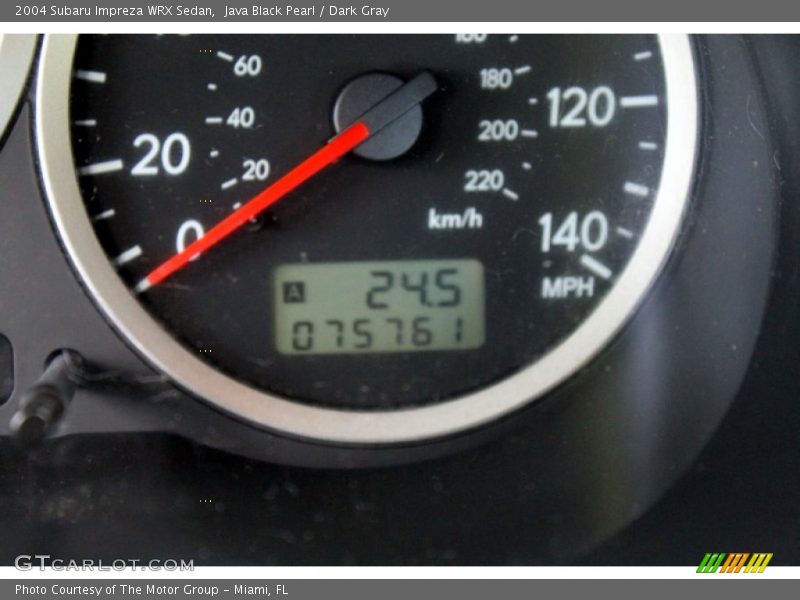 Java Black Pearl / Dark Gray 2004 Subaru Impreza WRX Sedan