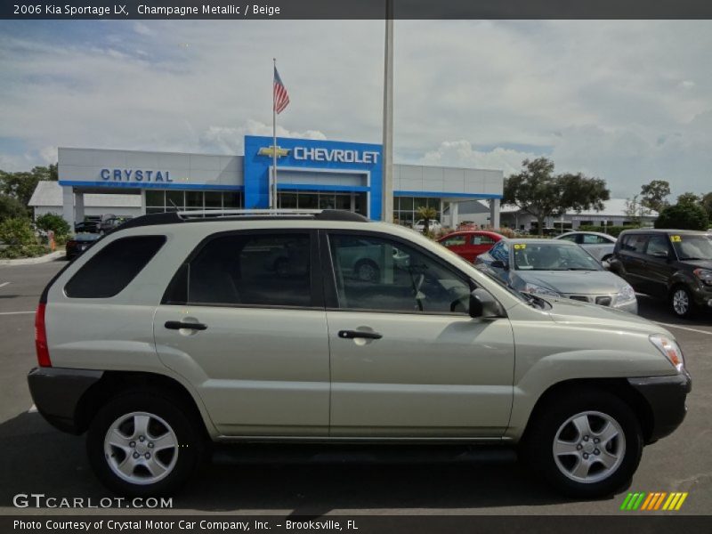 Champagne Metallic / Beige 2006 Kia Sportage LX