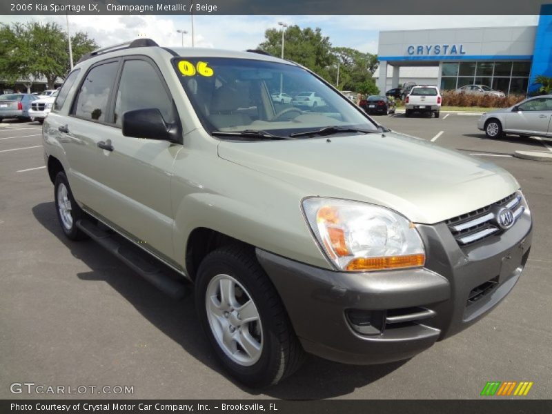 Champagne Metallic / Beige 2006 Kia Sportage LX