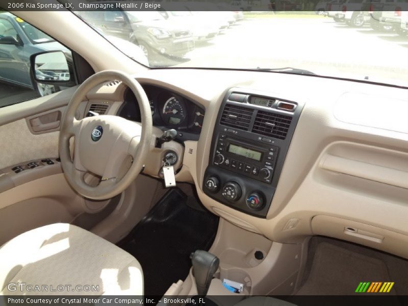 Champagne Metallic / Beige 2006 Kia Sportage LX
