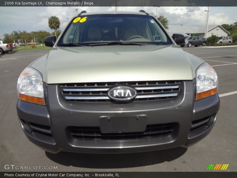 Champagne Metallic / Beige 2006 Kia Sportage LX