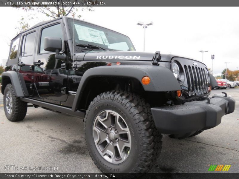 Black / Black 2013 Jeep Wrangler Unlimited Rubicon 4x4