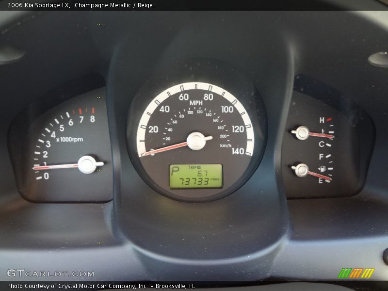 Champagne Metallic / Beige 2006 Kia Sportage LX