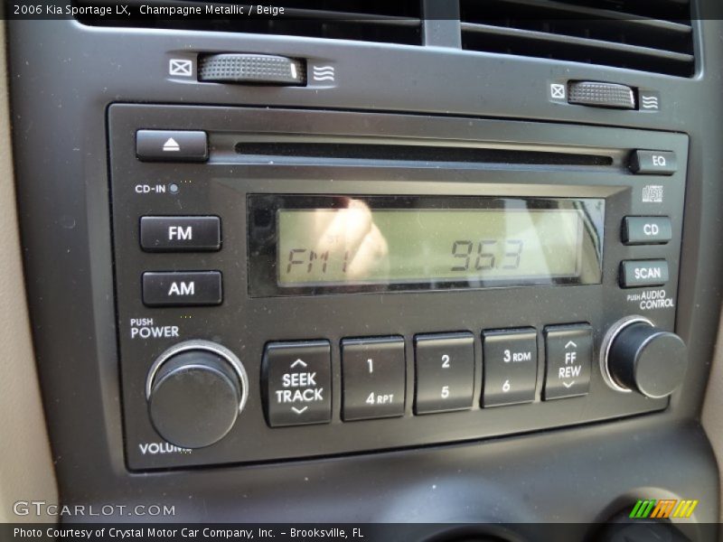 Champagne Metallic / Beige 2006 Kia Sportage LX