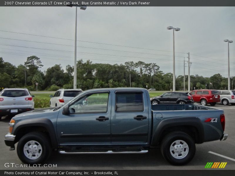 Blue Granite Metallic / Very Dark Pewter 2007 Chevrolet Colorado LT Crew Cab 4x4