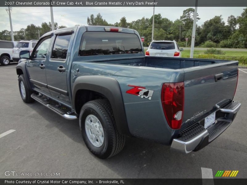 Blue Granite Metallic / Very Dark Pewter 2007 Chevrolet Colorado LT Crew Cab 4x4