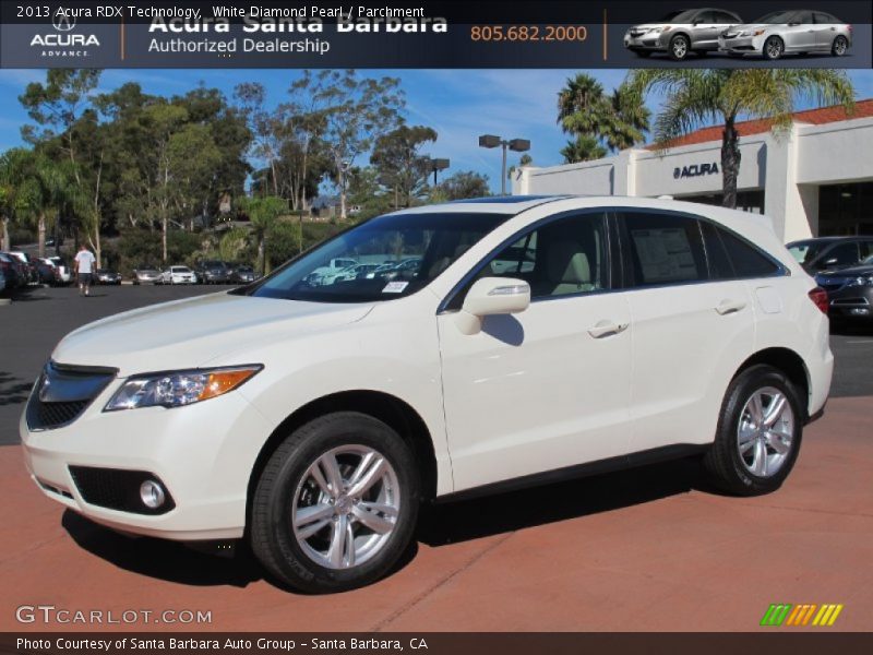 White Diamond Pearl / Parchment 2013 Acura RDX Technology