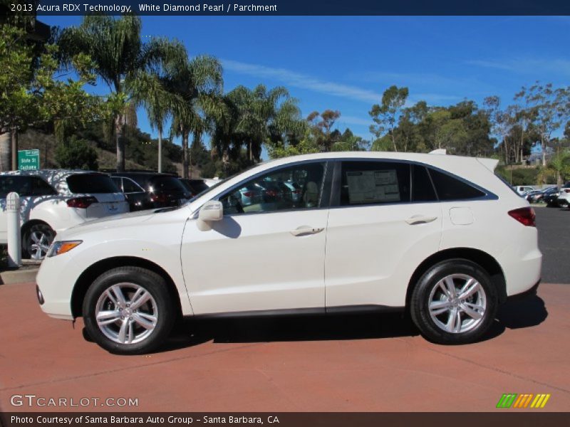 White Diamond Pearl / Parchment 2013 Acura RDX Technology