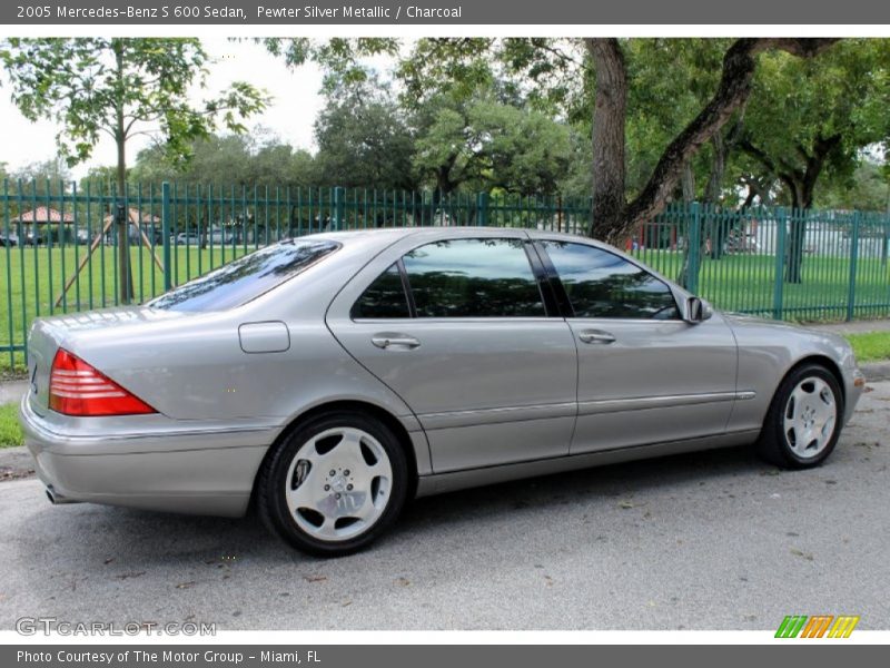 Pewter Silver Metallic / Charcoal 2005 Mercedes-Benz S 600 Sedan