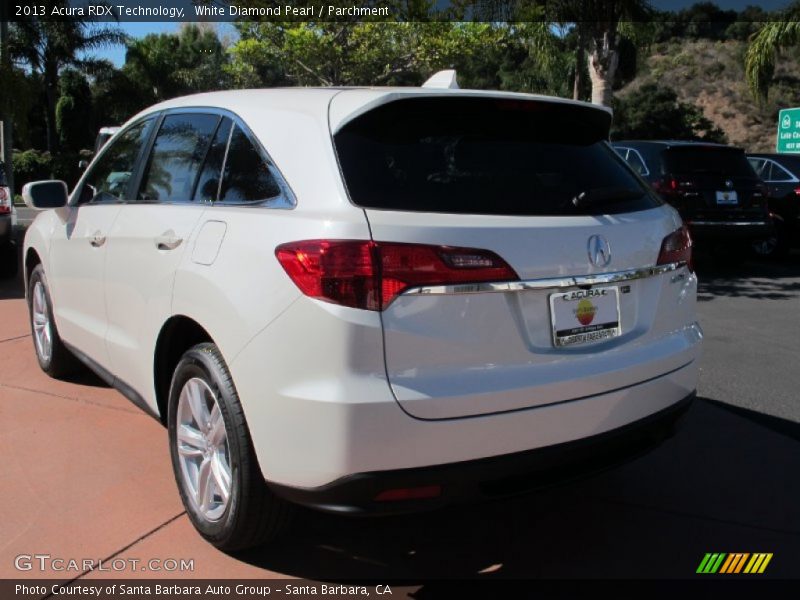 White Diamond Pearl / Parchment 2013 Acura RDX Technology