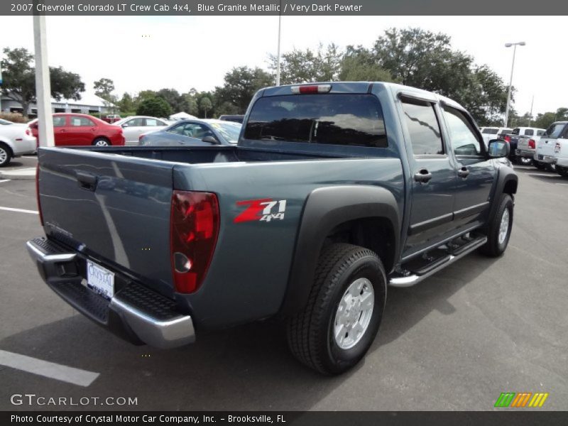 Blue Granite Metallic / Very Dark Pewter 2007 Chevrolet Colorado LT Crew Cab 4x4