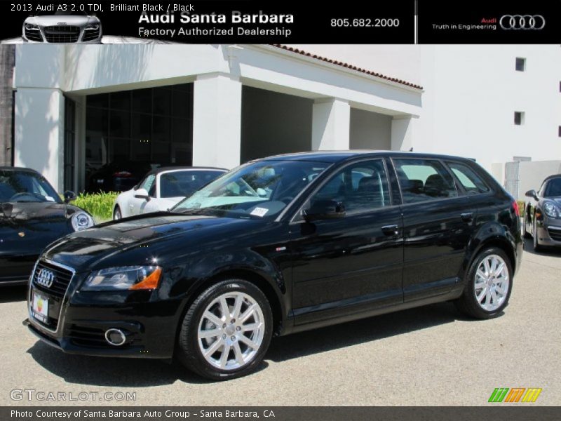 Brilliant Black / Black 2013 Audi A3 2.0 TDI