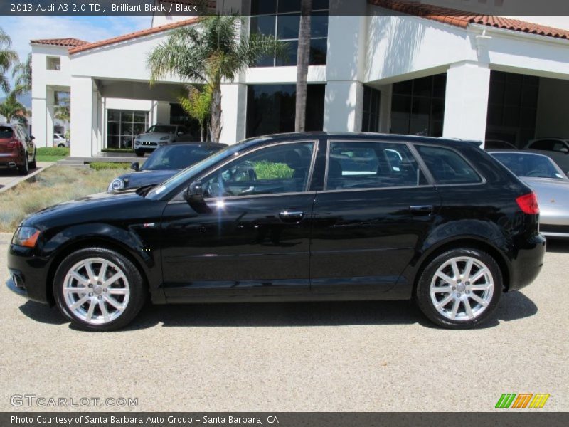 Brilliant Black / Black 2013 Audi A3 2.0 TDI