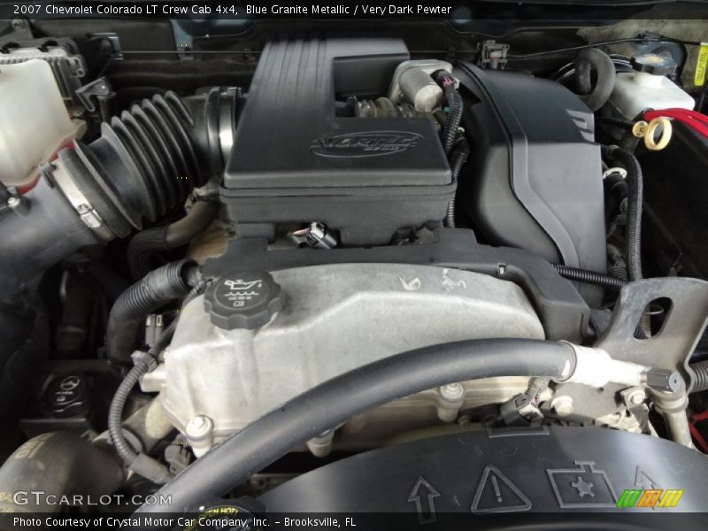 Blue Granite Metallic / Very Dark Pewter 2007 Chevrolet Colorado LT Crew Cab 4x4