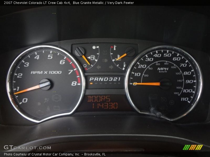 Blue Granite Metallic / Very Dark Pewter 2007 Chevrolet Colorado LT Crew Cab 4x4