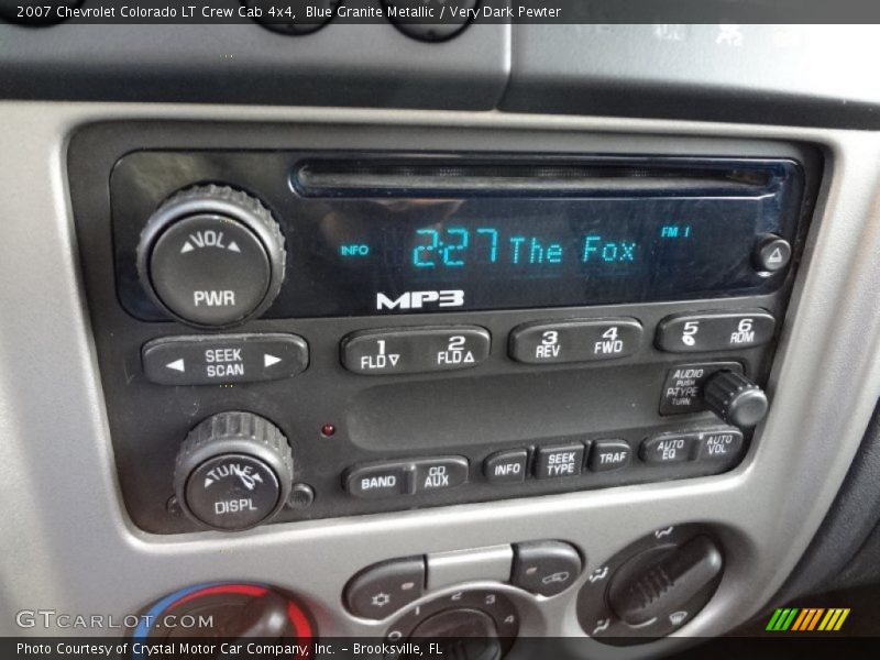 Blue Granite Metallic / Very Dark Pewter 2007 Chevrolet Colorado LT Crew Cab 4x4