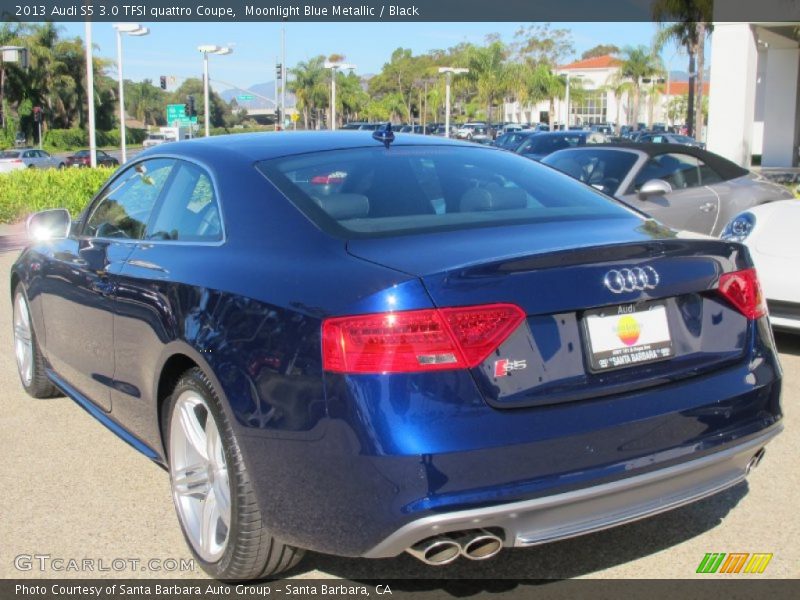 Moonlight Blue Metallic / Black 2013 Audi S5 3.0 TFSI quattro Coupe