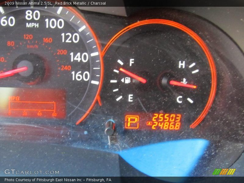 Red Brick Metallic / Charcoal 2009 Nissan Altima 2.5 SL