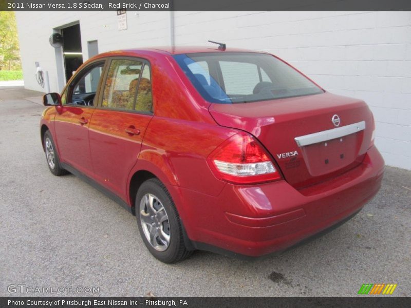 Red Brick / Charcoal 2011 Nissan Versa 1.8 S Sedan