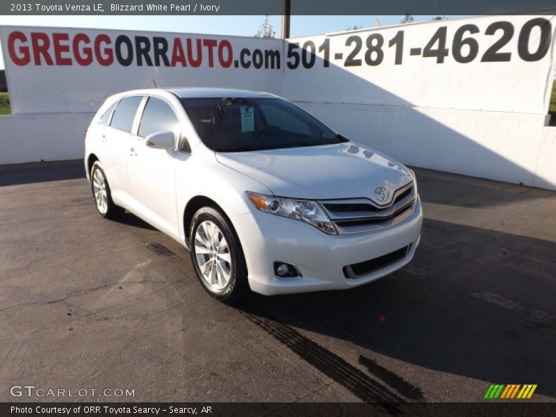 Blizzard White Pearl / Ivory 2013 Toyota Venza LE
