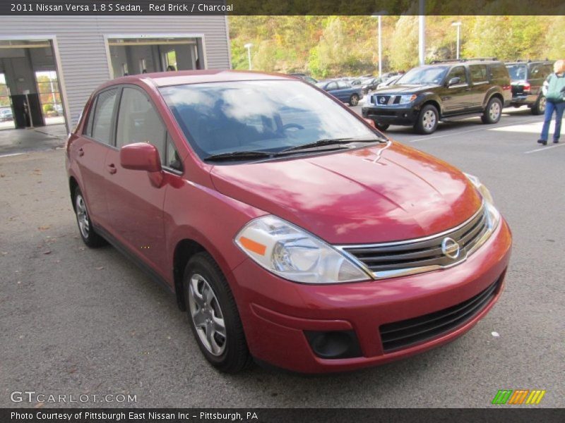 Red Brick / Charcoal 2011 Nissan Versa 1.8 S Sedan