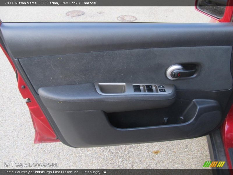 Red Brick / Charcoal 2011 Nissan Versa 1.8 S Sedan