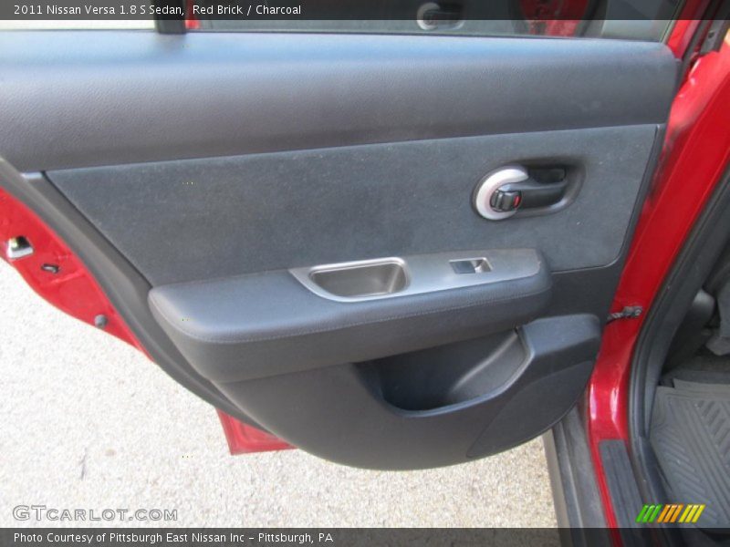 Red Brick / Charcoal 2011 Nissan Versa 1.8 S Sedan