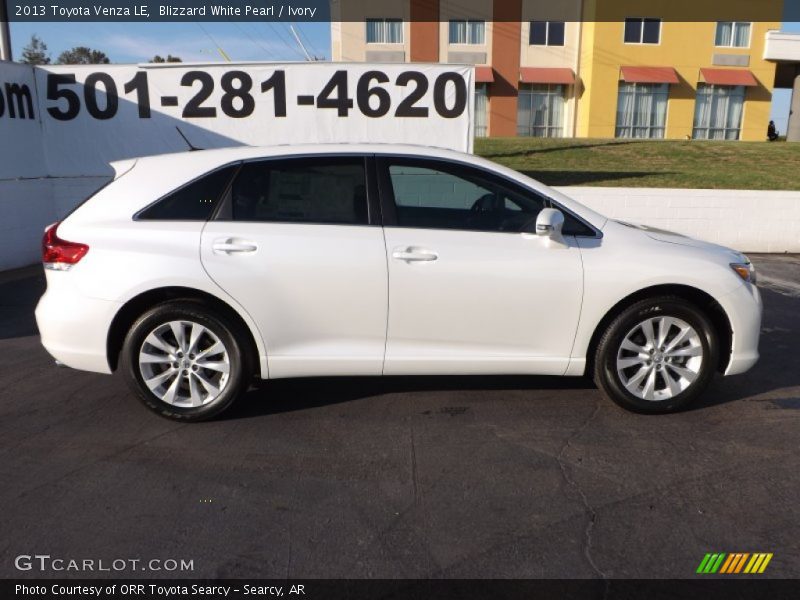 Blizzard White Pearl / Ivory 2013 Toyota Venza LE