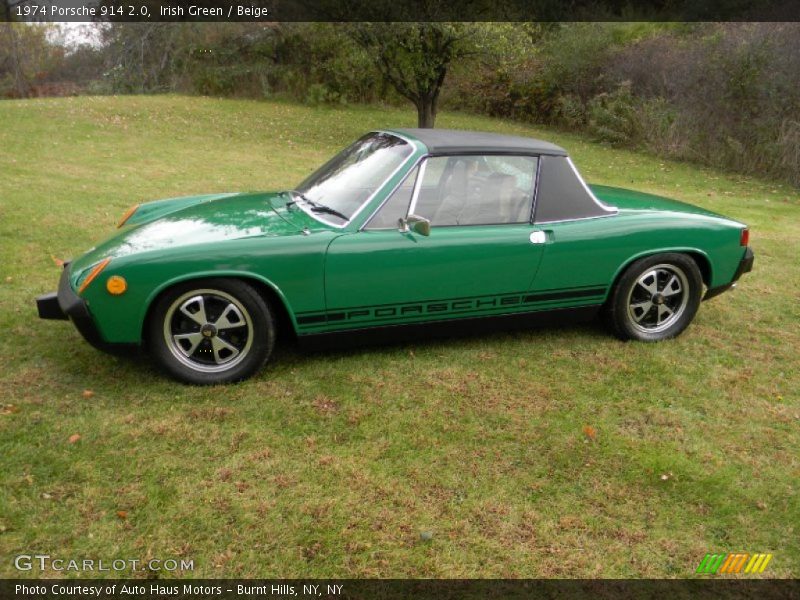 Irish Green / Beige 1974 Porsche 914 2.0