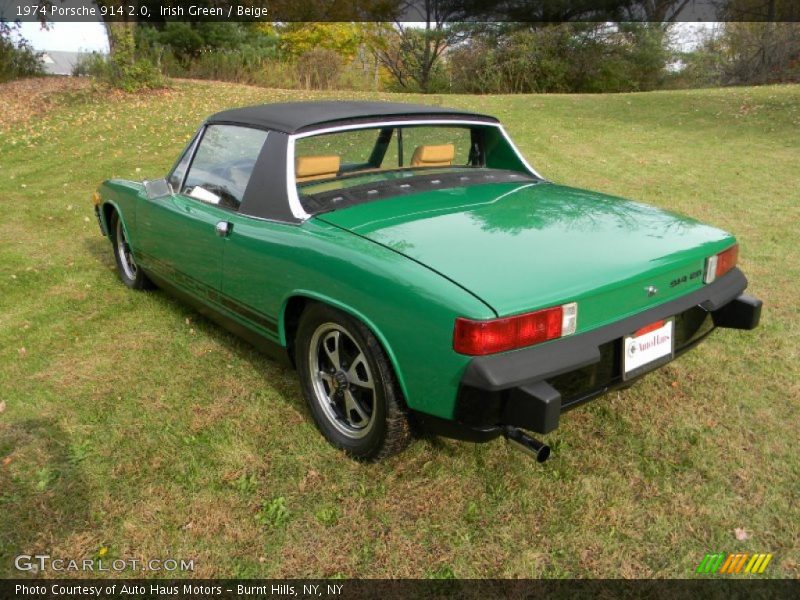 Irish Green / Beige 1974 Porsche 914 2.0