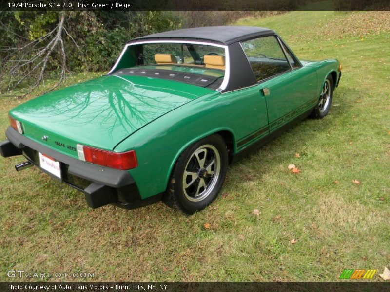 Irish Green / Beige 1974 Porsche 914 2.0