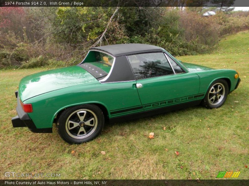 Irish Green / Beige 1974 Porsche 914 2.0