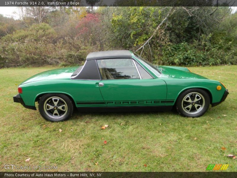 Irish Green / Beige 1974 Porsche 914 2.0