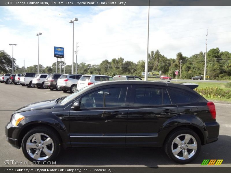 Brilliant Black Crystal Pearl / Dark Slate Gray 2010 Dodge Caliber Rush
