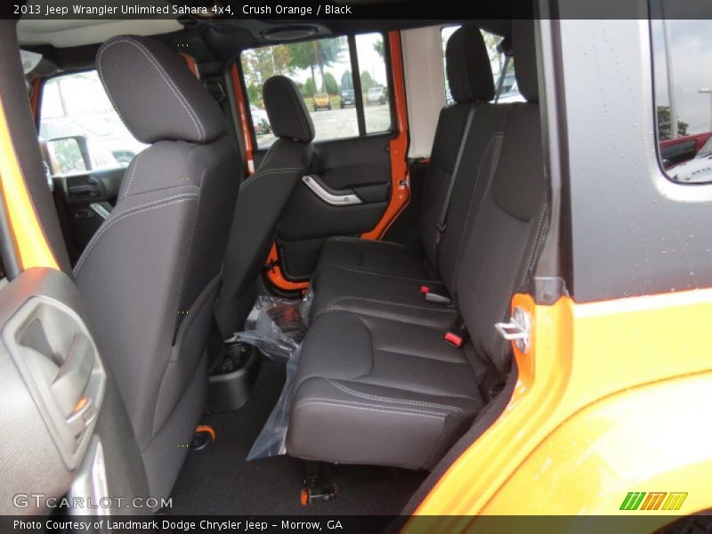 Rear Seat of 2013 Wrangler Unlimited Sahara 4x4