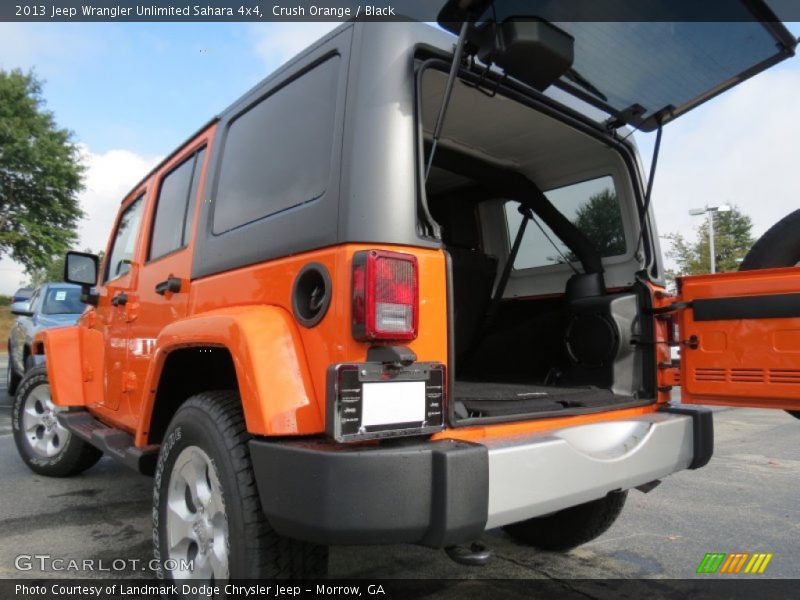 Crush Orange / Black 2013 Jeep Wrangler Unlimited Sahara 4x4