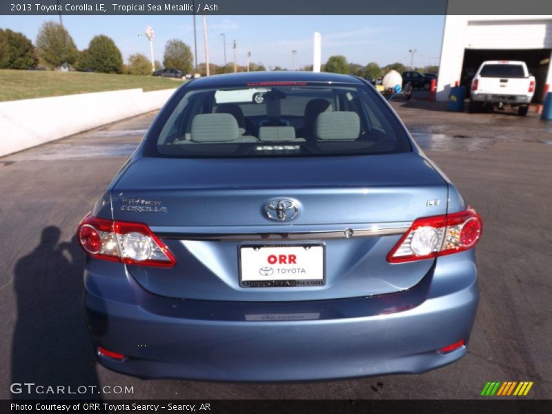 Tropical Sea Metallic / Ash 2013 Toyota Corolla LE