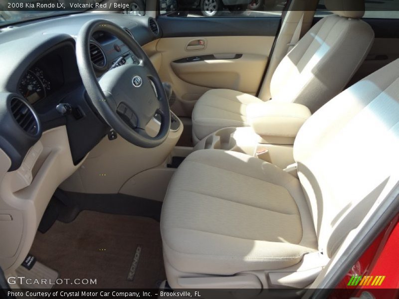 Volcanic Red / Beige 2008 Kia Rondo LX