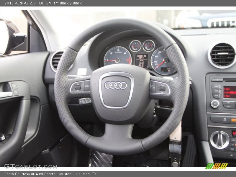 Brilliant Black / Black 2013 Audi A3 2.0 TDI