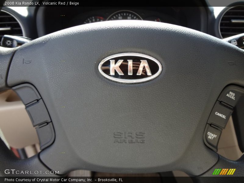 Volcanic Red / Beige 2008 Kia Rondo LX