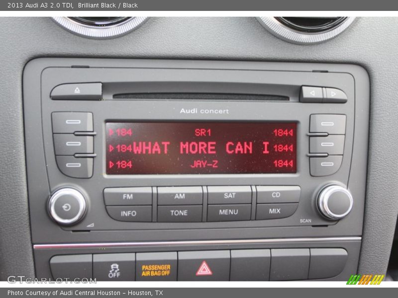 Brilliant Black / Black 2013 Audi A3 2.0 TDI