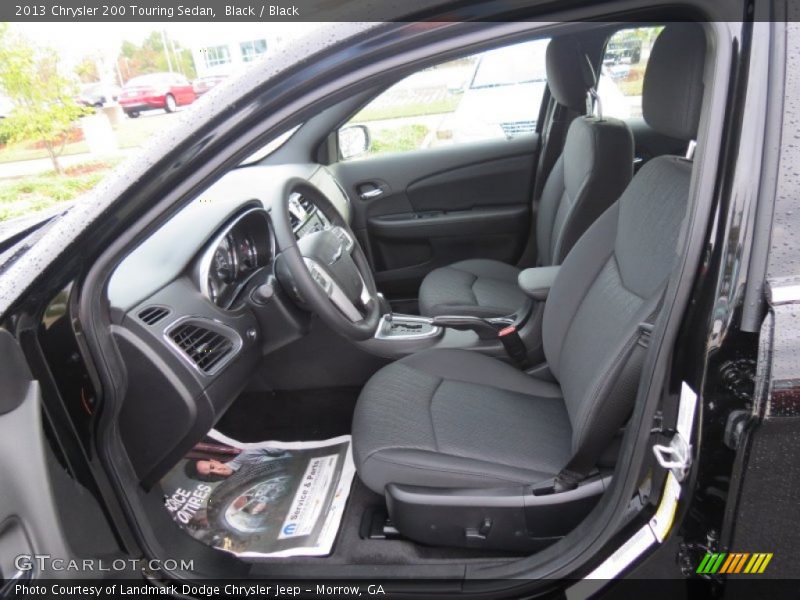 Black / Black 2013 Chrysler 200 Touring Sedan