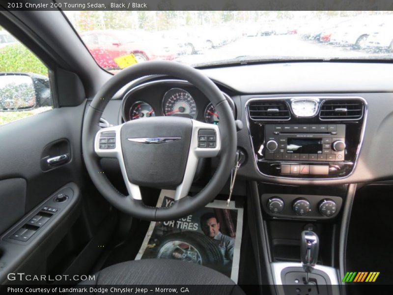 Black / Black 2013 Chrysler 200 Touring Sedan