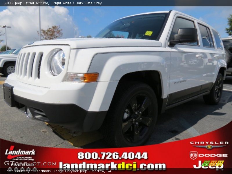 Bright White / Dark Slate Gray 2012 Jeep Patriot Altitude