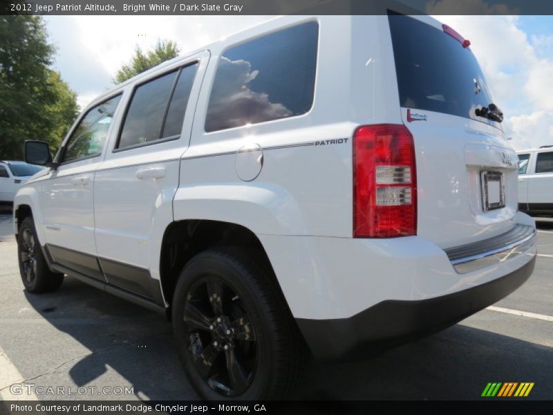 Bright White / Dark Slate Gray 2012 Jeep Patriot Altitude