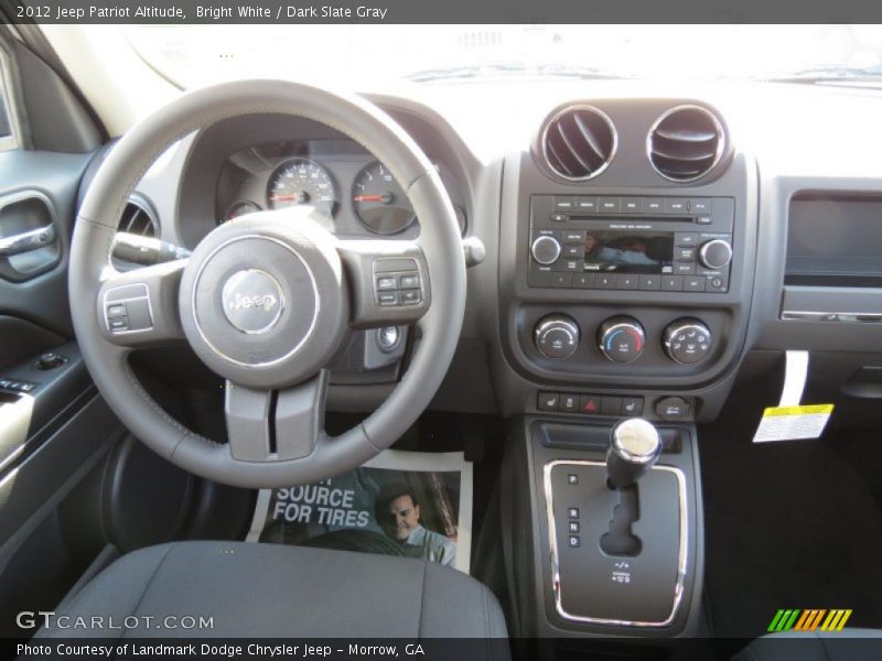 Bright White / Dark Slate Gray 2012 Jeep Patriot Altitude